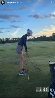 Screenshot of Nelly Korda's Instagram story - Source - @nellykorda on Instagram